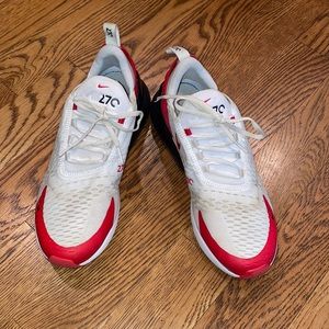 Air max 270 White, Red, and Black